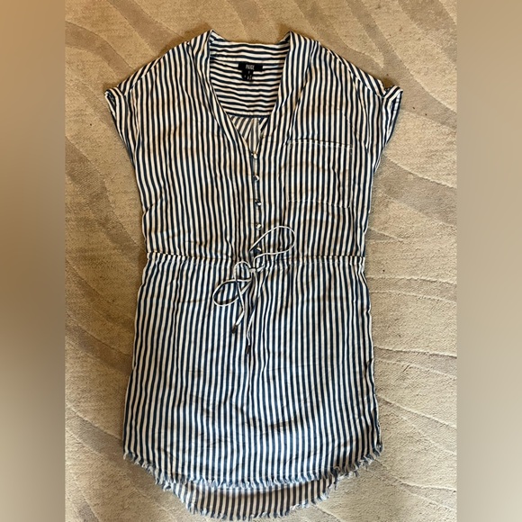 Paige Haidee Striped Drawstring Dress size Small - Picture 2 of 6